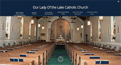 Desktop Screenshot of ourladyofthelake.us