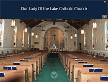 Tablet Screenshot of ourladyofthelake.us