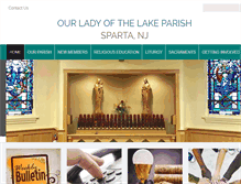 Tablet Screenshot of ourladyofthelake.org